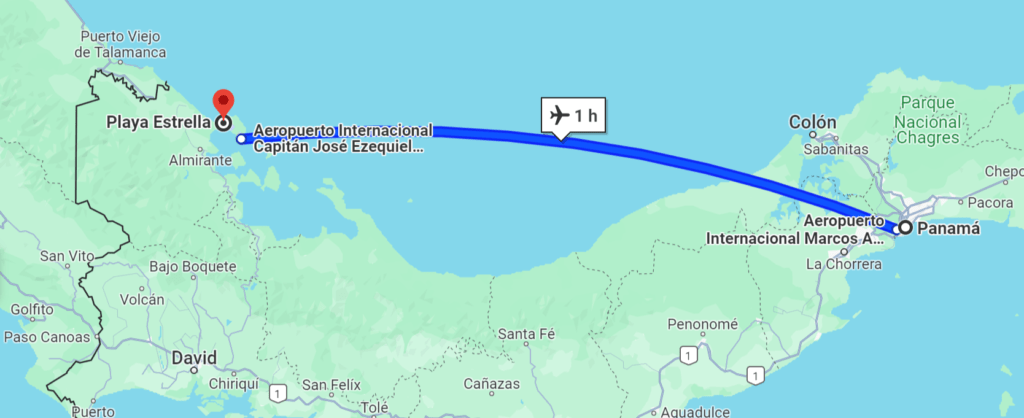 Viaje en avion desde Ciudad de Panamá hasta Isla Colón